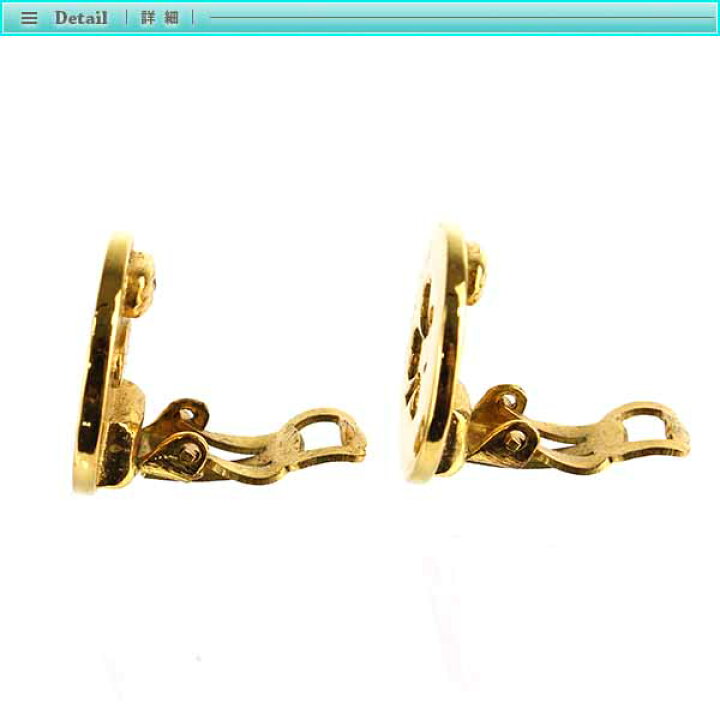 楽天市場】Chanel シャネル クローバーモチーフ イヤリング ゴールド  