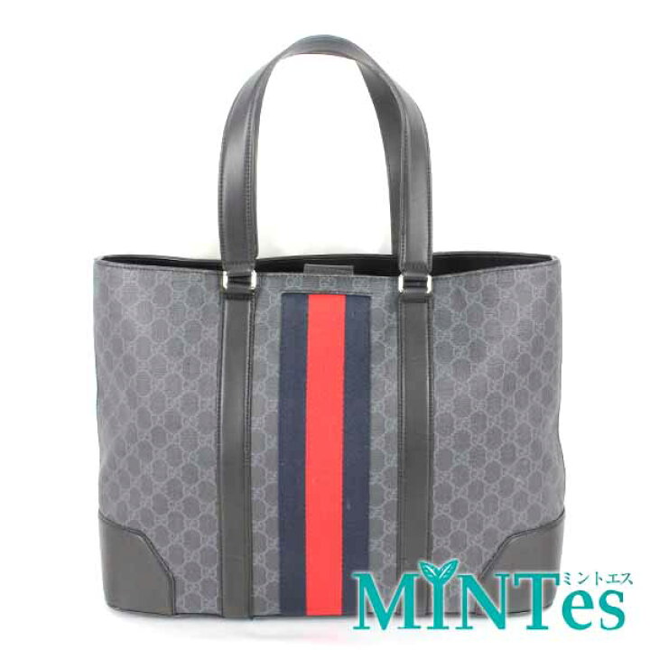 楽天市場】Gucci グッチ GGスプリーム トートバッグ 495560 グレー 