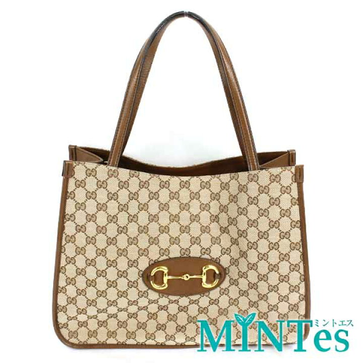 楽天市場】Gucci グッチ GGキャンバス ホースビット 1955 トートバッグ  