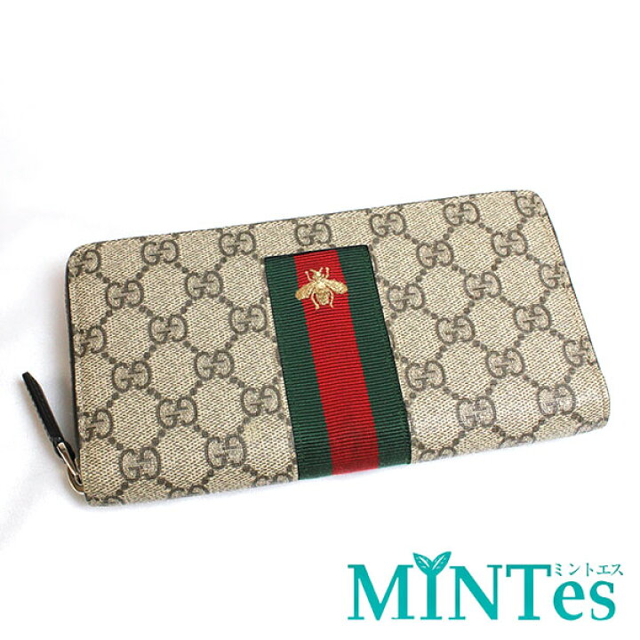 楽天市場】Gucci グッチ GGスプリーム ラウンドファスナー長財布 