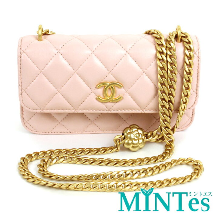 楽天市場】Chanel シャネル カメリア チェーン ショルダーバッグ  