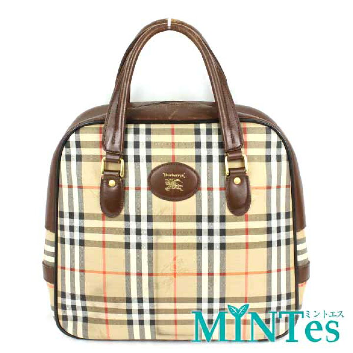 楽天市場】Burberry バーバリー ノヴァチェック ハンドバッグ ベージュ 