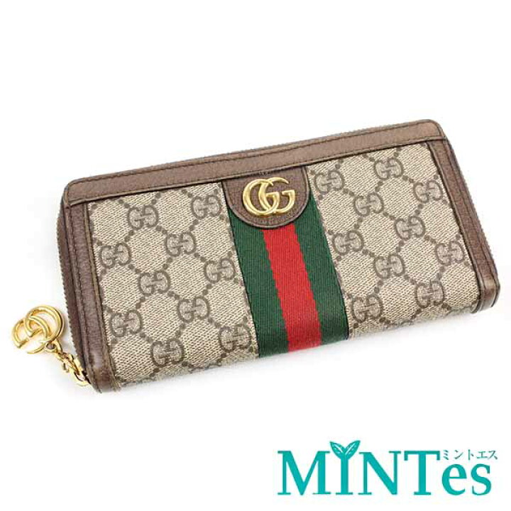 楽天市場】Gucci グッチ GGスプリーム ラウンドファスナー長財布  