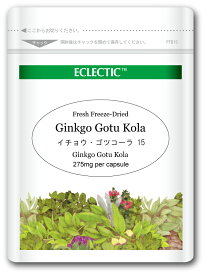 【ネコポスで送料無料】ECLECTIC(エクレクティック) イチョウ・ゴツコーラ Ecoパック (15カプセル)【ECLECTIC(エクレクティック)】 エコパック R ec800