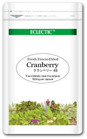 【ネコポスで送料無料】 ECLECTIC(エクレクティック) クランベリー Ecoパック 45カプセル ハーブサプリメント R ec091 【代引不可】