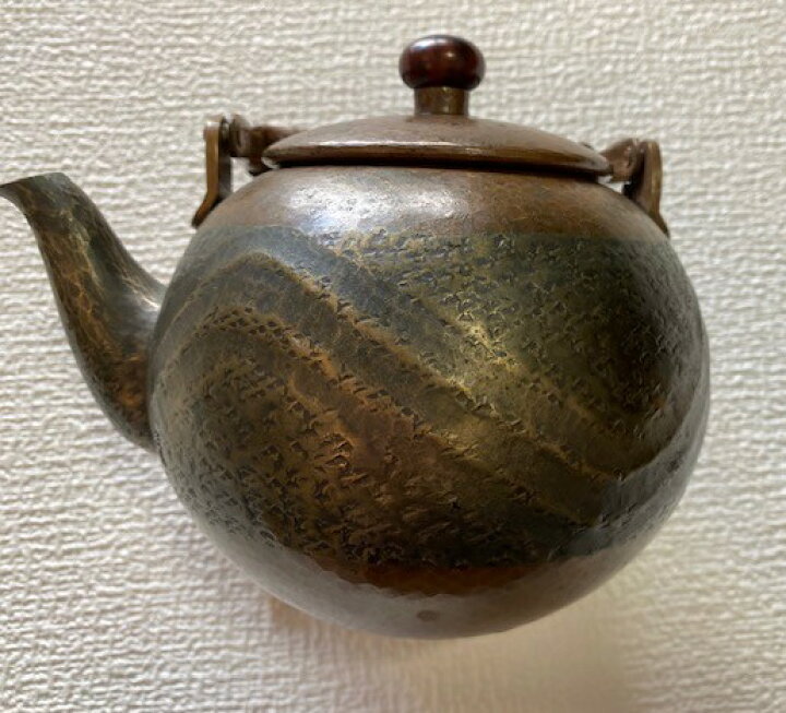 楽天市場】【中古逸品】玉川堂 急須 丸形 流線文（600ml）無形文化財 