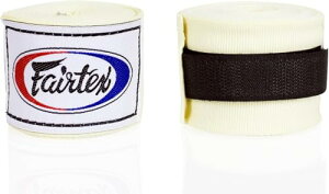 (460cm , White) - Fairtex Elastic Cotton Handwraps HW2-120 and 460cm - Full Length Hand Wraps. Many Colours