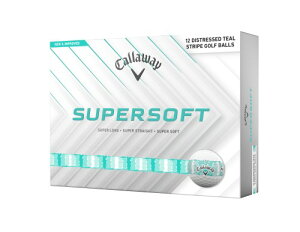 �L�����E�F�C(Callaway) �S���t�{�[�� SUPERSOFT DESTRESSED STRIPE 1�_�[�X(12����) 2�s�[�X�\�� �z���C�g/�e�B�[��