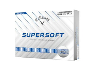 �L�����E�F�C(Callaway) �S���t�{�[�� SUPERSOFT DESTRESSED STRIPE 1�_�[�X(12����) 2�s�[�X�\�� �z���C�g/�u���[