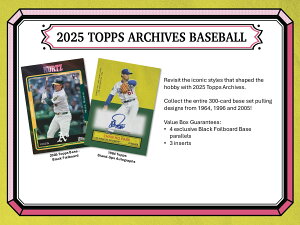 ���\��MLB 2025 TOPPS ARCHIVES VALUE BOX