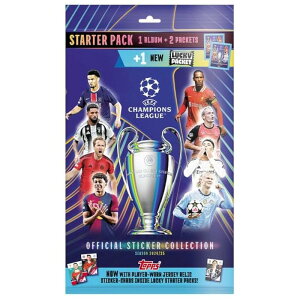 SOCCER 2024-25 TOPPS UEFA CL STICKERS STARTER PACK(1A1bum+3Packs)