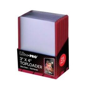 Ultra・PRO トップローダー レッド【赤枠】35pt(約0.9mm)[25枚入り]