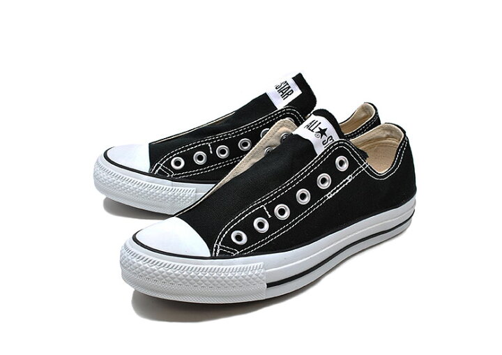 楽天市場 コンバース スリッポン ローカット オールスター スリップ 3 Ox レディース スニーカー 黒 白 ブラック ホワイトconverse All Star Slip 3 紐なし ｍｉｏ ｆｏｏｔｗｅａｒ