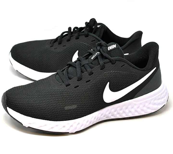 楽天市場 Nike ナイキ ランニングシューズ 幅広 Bq6714 003 レボリューション5 メンズ スニーカー シューズ ワイド 4e ブラック ホワイト アンスラサイト ｍｉｏ ｆｏｏｔｗｅａｒ