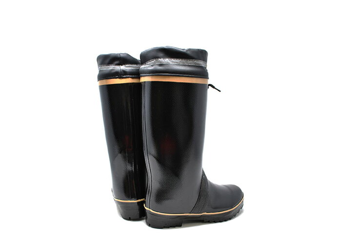 楽天市場 糸入り 作業長靴 オカモト 07 吉宗 防寒 フード付き アウトドア メンズ 冬用 レインブーツ ブラック ｍｉｏ ｆｏｏｔｗｅａｒ