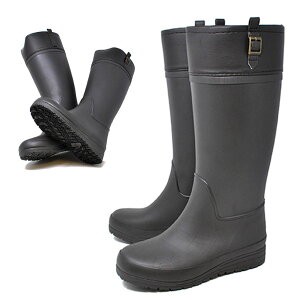 レディース スノーブーツ おしゃれ 長靴 ロング 防寒 暖かい 冬道に強い 北海道 4011 レインブーツ ブラウン 冬 雪 完全防水 ゴム長靴