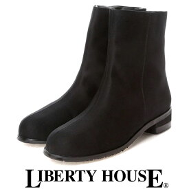 レディース 凍結 スパイク スノーブーツ 防水 ゴアテックス リバティハウス Liberty house 173 ブラック 黒 GORE-TEX 日本製 ショート 防滑 防寒