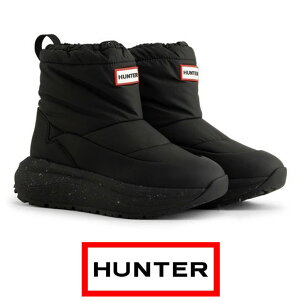 HUNTER �n���^�[ 7100 �O���b�v �V���[�g �X�m�[�u�[�c �V���[�Y UFS7100NYL-BLK �u���b�N �� �h�� �E�B���^�[�u�[�c �h���u�[�c �~�C �k�C��