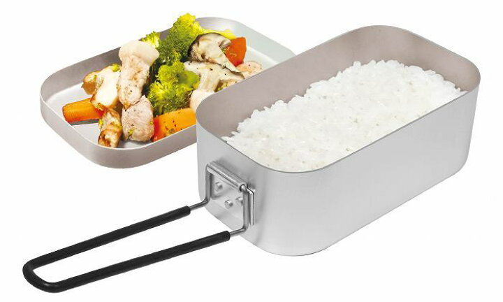 楽天市場 メスティン 飯ごう 1合炊き アルミ製ライスクッカー 折りたたみ式 万能クッカー 飯盒 炊飯 ご飯 鍋 アウトドア 防災 ソロキャンプ 一人 便利グッズ 軽量 送料込 アルミライスクッカー ハック Hac2724 キャンプ 釣り フィッシング 車中泊 バーベキュー 花見