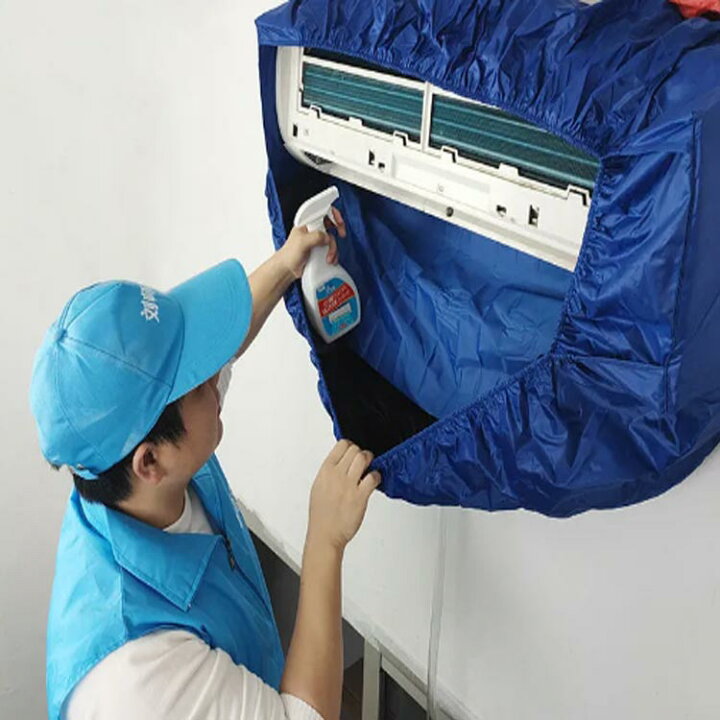 楽天市場】 2点セット 保護布付き エアコン掃除 エアコンクリーニング 