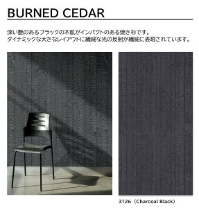 ACJ vX_[ BURNED CEDAR 1 4×8 0.95mm 1200×2400mm +WONDER ~ϔ ؖ WOOD yCharcoal Black | W-3126zy󒍐Yz