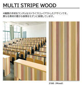 ACJ vX_[ MULTI STRIPE WOOD 1 4×8 0.95mm 1200×2400mm +WONDER ~ϔ ؖ WOOD Rrl[VV[Y3 yMixed | W-3180KQ98zy󒍐Yz