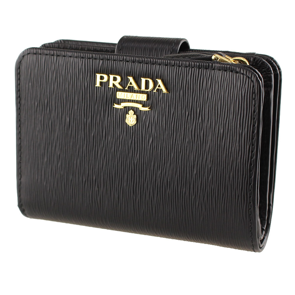 楽天市場】プラダ 財布 二つ折り PRADA 1ML018 2B6Q F0TMH00 ブラック 