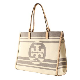 トリーバーチ トートバッグ キャンバス エラ TORY BURCH 88083 250 ベージュマルチ ストライプ ボーダー バッグ レディース