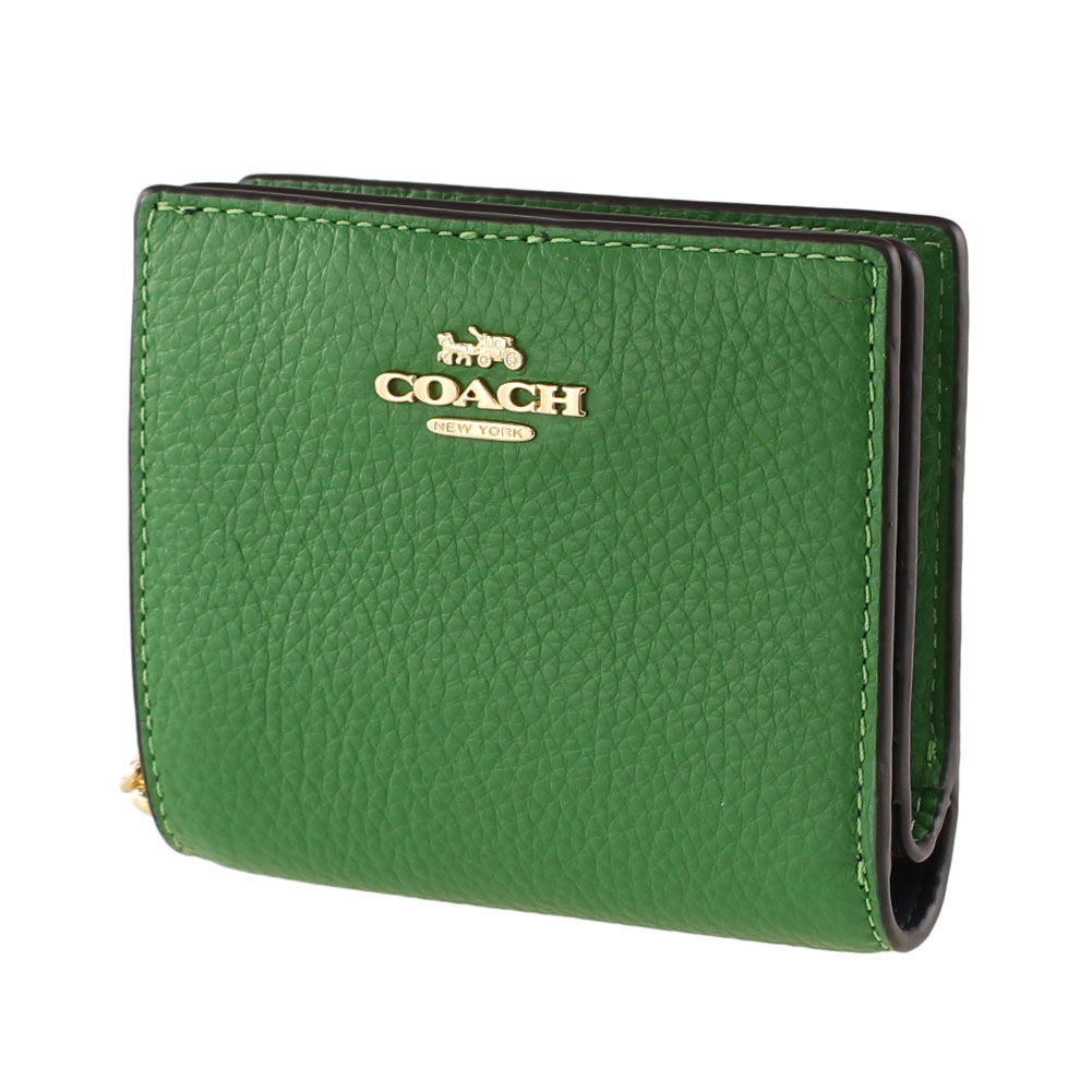 コーチ 財布 二つ折り COACH c2862 グリーン 緑 財布 レディース | ミッピーナ