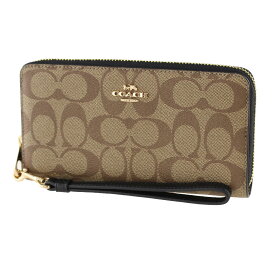 【最大3,000円OFFクーポン】 コーチ 長財布 ラウンドファスナー ジップ シグネチャー モノグラム COACH c4452 LONG ZIP AROUND WALLET ロゴ 財布 レディース