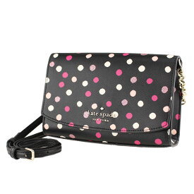 ケイトスペード ショルダーバッグ ポシェット KATE SPADE k9362 001 ブラックマルチ 黒 ドット 水玉 チェーン バッグ レディース