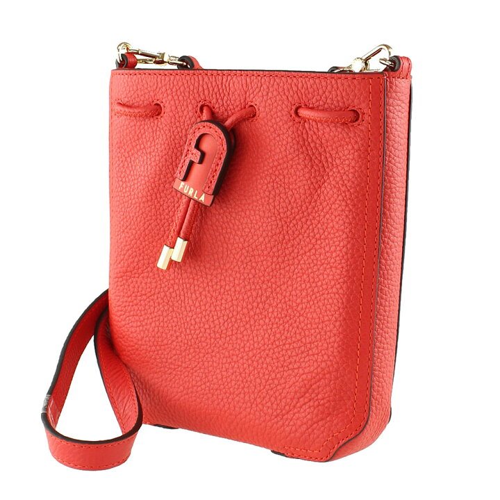 FURLA レッド ショルダーバッグ
