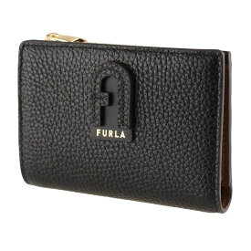 フルラ 財布 二つ折り ミニ財布 FURLA WP00242 NERO+COGNAC ブラック 黒 バイカラー 財布 レディース