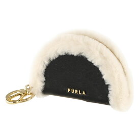 フルラ コインケース ミニ財布 FURLA wr00340 bx1 O6000 ブラック 黒 バイカラー 異素材ミックス 財布 レディース