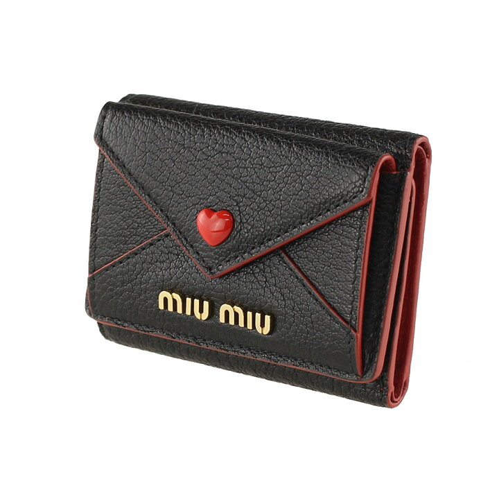 楽天市場】ミュウミュウ 財布 三つ折り ミニ財布 マドラス MIU MIU 