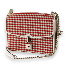 ケイトスペード ショルダーバッグ・ポシェット 2WAY KATE SPADE pxr00385 974 レッドマルチ系 チェック チェーン 異素材ミックス 斜め掛け・クロスボディ バッグ・カバン レディース