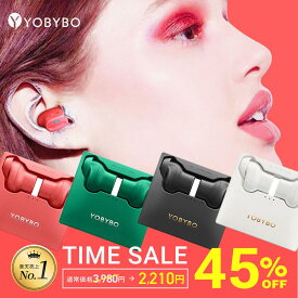【 クーポン利用で通常価格から45%OFF 】＼総合ランキング15部門1位受賞／ YOBYBO NOTE20 公式 ワイヤレスイヤホン Bluetooth 5.1（長時間再生/通話対応/片耳利用/高音質/タッチ操作）【鮮やかなカラバリ × 耳が痛くなりにくい× 薄型＆軽量 】クリスマス プレゼント ギフト