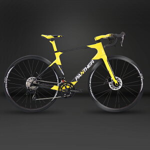 【期間限定特価】PANTHER (パンサー) ロードバイク フルカーボン 3色/2サイズ選択可 Shimano105 R7000 22段変速装備 700×25C ワイヤー式油圧ディスクブレーキ