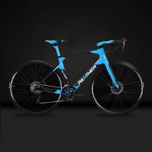 【期間限定特価】PANTHER (パンサー) ロードバイク フルカーボン 3色/2サイズ選択可 Shimano105 R7000 22段変速装備 700×25C ワイヤー式油圧ディスクブレーキ