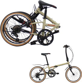 PANTHER (パンサー) 折りたたみ自転車 小径車 ミニベロ 組立必要なし 外速7段ギア20inch×1.35車輪 軽量フレーム