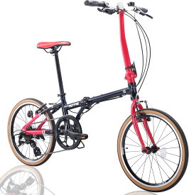 PANTHER (パンサー) 折りたたみ自転車 小径車 ミニベロ 組立必要なし 外速8段ギア20inch×1.35車輪 軽量フレーム