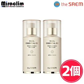 【1~3個】THE SAEM SNAIL SUN CREAM [SPF50+ / PA++++] 40ml【正規品】 ザ・セム スネイルエッセンシャル EX サンクリーム 日焼け止め サンクリーム 日焼け止めクリーム UVカット UVケア 紫外線 カット スキンケア サンケア 日焼け 止め 売れ筋