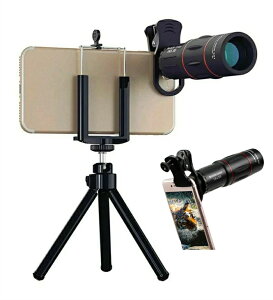 スマホカメラレンズ 18 * 25 携帯電話望遠鏡 防水 光学メガネ 単眼 広角 昼と夜のビジョン 電話カメラレンズ スマートフォン用望遠レンズ 18X倍率スマホ望遠レンズ HD外付けレンズ スマートフ