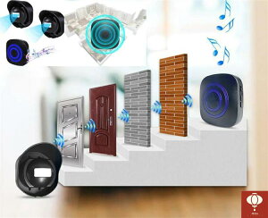 ドアベルアラーム 人感センサーチャイム 防犯センサー ドアチャイム チャイム 動体検知 呼び鈴 呼び出し 38種類の呼出音楽 4段階の音量 お知らせベル 屋外防犯 盗難防止 自宅/倉庫/ガレージ/