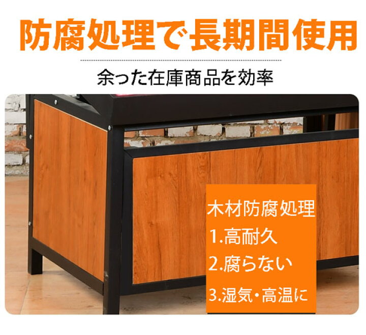 楽天市場】木製陳列棚 S 直売所 イベント用 展示会 青果 野菜 フルーツ 
