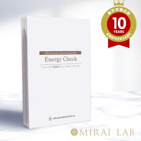 【MIRAILAB】MiRMes ミトコンドリア量測定キット ＜エナジーチェック＞ 1個【健康度 郵送解析 キット 加齢度マーカー ミトコンドリア 】
