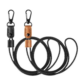 【送料無料】ネックストラップ PUレザー製 ネームプレート用 吊り下げ 調節可 ビジネス用 携帯 便利