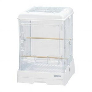 【三晃商会】鳥かごケージ イージーホーム クリアーバード37-WH(ホワイト) 鳥籠 (ホワイト)