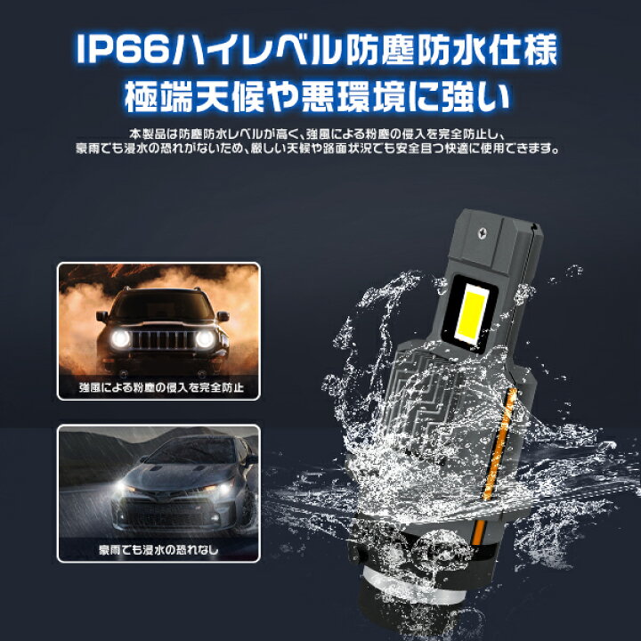 楽天市場】＼マラソン期間最大2000円OFFクーポン／LEDヘッドライトD2S 