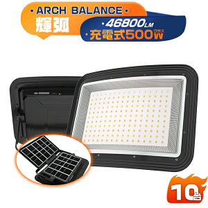 �y10��Z�b�g�z500W �[�d��LED������ LED���C�g ��Ɠ� �ʖʒ��L�p�Ǝ� 46800LM �\�[���[/USB�[�d �h��IP66 ���i�K�����t 4�������[�h �܂肽���݃\�[���[�p�l�� �d�r�c�ʐ����\�� �X�}�z�[�d�Ή�
